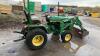 JOHN DEERE 670 4wd tractor c/w front loader & bucket (All hour and odometer readings are unverified and unwarranted) - 3