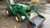 JOHN DEERE 670 4wd tractor c/w front loader & bucket (All hour and odometer readings are unverified and unwarranted) - 11