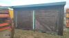 16' timber clad steel frame container c/w door entrance & side opening doors (unfinished barn project) - 2