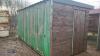 16' timber clad steel frame container c/w door entrance & side opening doors (unfinished barn project) - 3