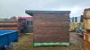 16' timber clad steel frame container c/w door entrance & side opening doors (unfinished barn project) - 4