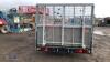 NUGENT 16' x 6' 3.5t twin axle beaver tail plant trailer c/w mesh sides (s/n HG020630) - 8