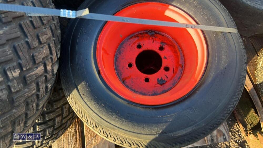 Pallet of compact tractor wheels & tyres Day 3 Carlton Timed Sale