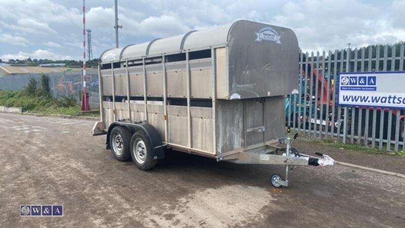GRAHAM EDWARDS GET126 12' x 6' twin axle livestock deck trailer (s/n 17014617)