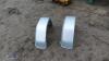 2 x metal trailer mud guards