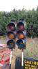 2 x traffic light heads & stands - 6