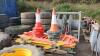 Quantity of road barriers & road cones