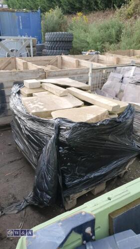 Pallet of natural york stone flags