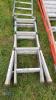 Aluminium folding ladder