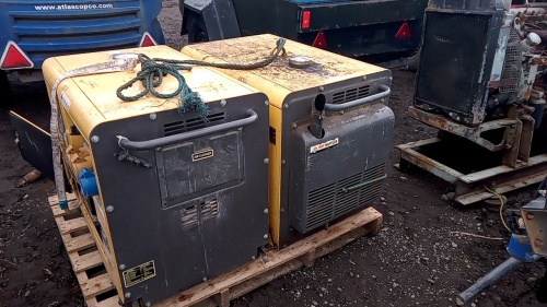 2 x KDE6700TA diesel generator sets (yellow)