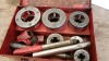 RIDGID pipe threading tooling c/w case