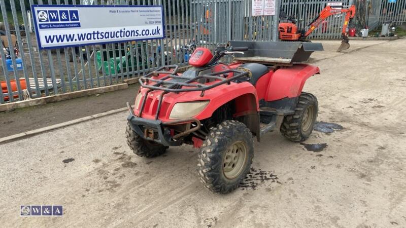 2009 ARCTIC CAT 700 diesel quad (DX58 KXH)(V5 in office)(CATEGORY C INSURANCE LOSS)