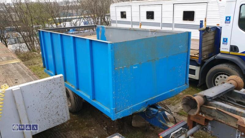 Twin axle 10t farm tipping trailer