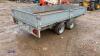 DYNA POWER 3.5t twin axle flat bed trailer c/w side boards 12ft x 6ft (s/n 0800315) - 5