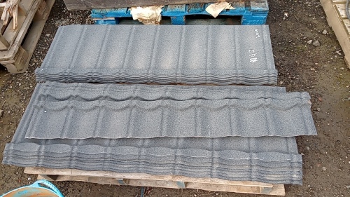 Pallet of plaster roof flashings