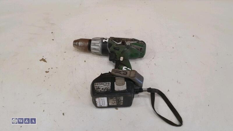 HITACHI 18v drill c/w battery