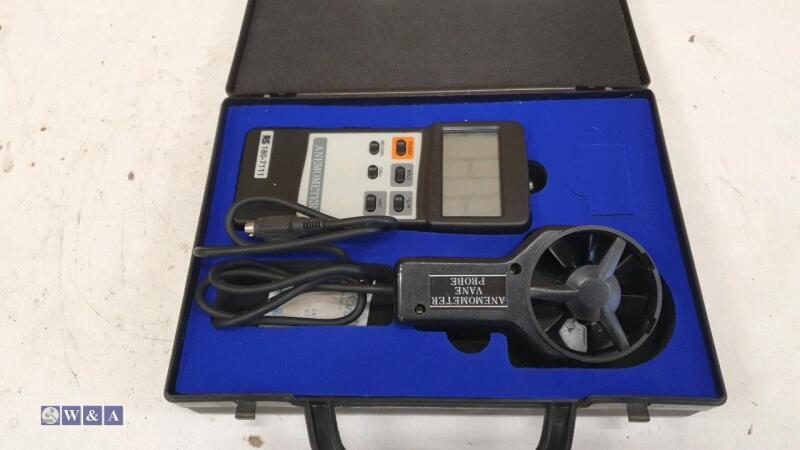 ANOMETER vane probe c/w case