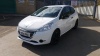 2014 PEUGEOT 208 3dr hatchback petrol car (YE14 PHX) (White) (MoT 15th September 2021) (V5 in office) - 3