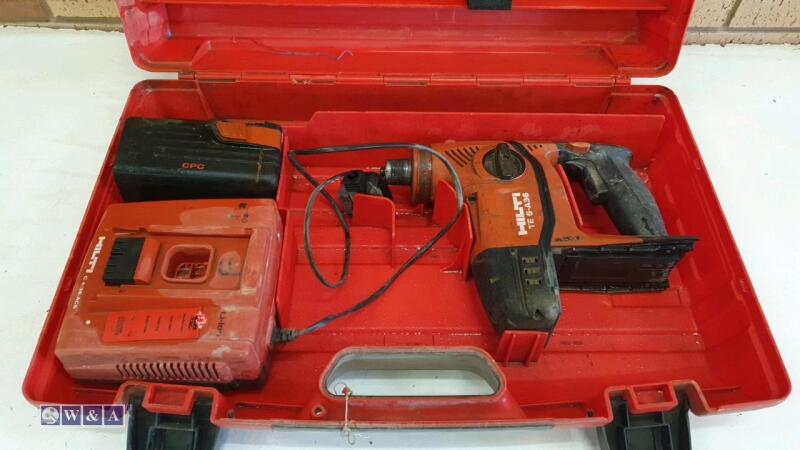 HILTI TE6-A36 cordless rotary hammer drill c/w battery, charger & case