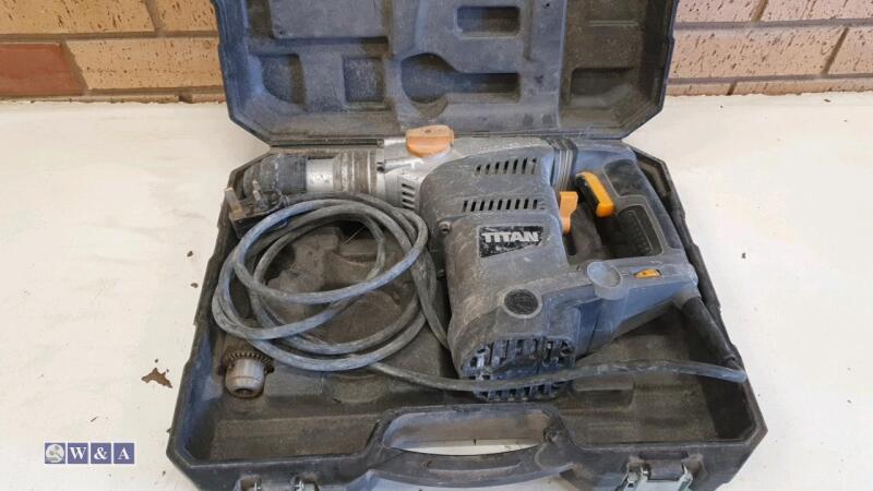 TITAN 240v SDS rotary hammer drill c/w case