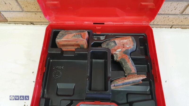 HILTI SID4 A22 cordless tek gun c/w battery & case