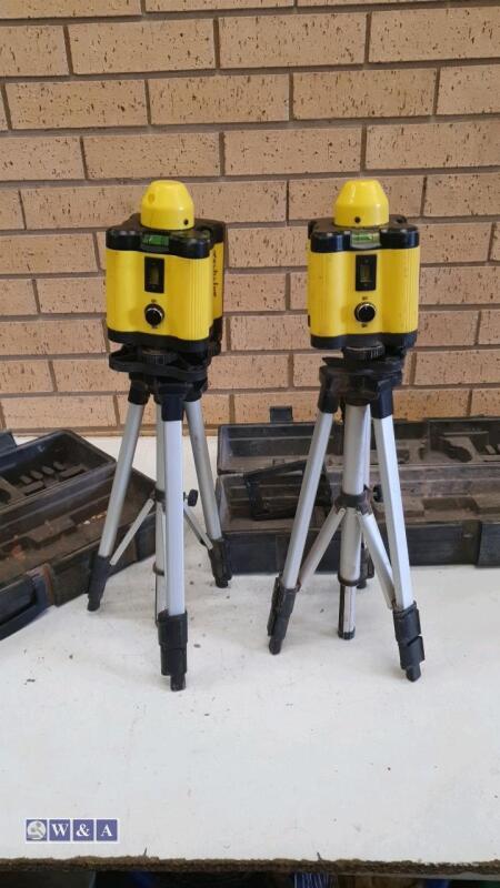 2 x laser levels c/w tripod & case