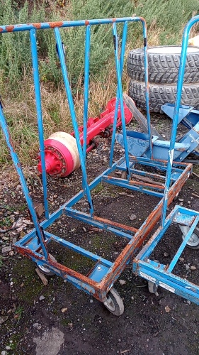 4 wheeled board trolley