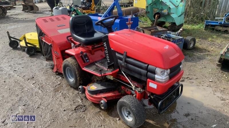 WESTWOOD WT016H ride on mower c/w powered sweeper & collector