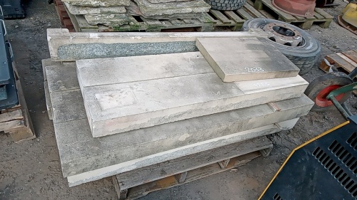 Pallet of stone effect cills