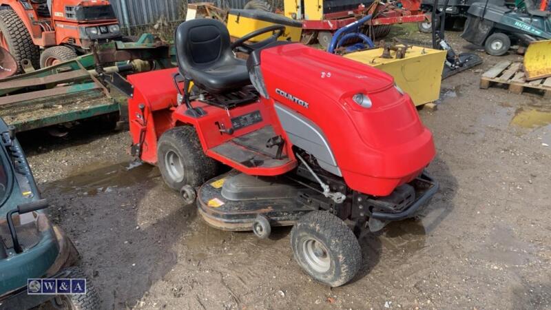 2012 COUNTAX C800H petrol ride on mower c/w powered sweeper unit & PGC