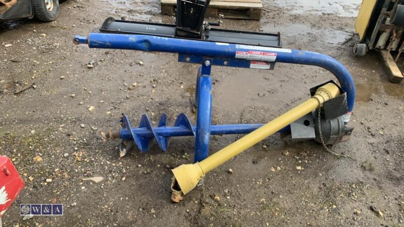 Tractor mounted post hole borer c/w pto shaft