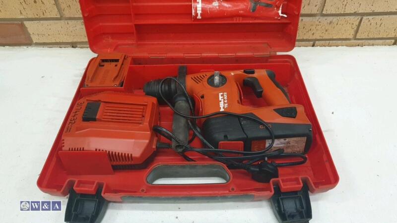 HILTI TE4-A22 cordless SDS rotary hammer drill c/w 2 x batteries, charger & case (3174432)