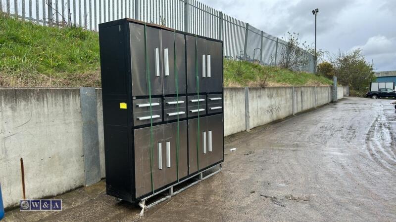 7ft, 8 drawer stainless steel workbench (unused)