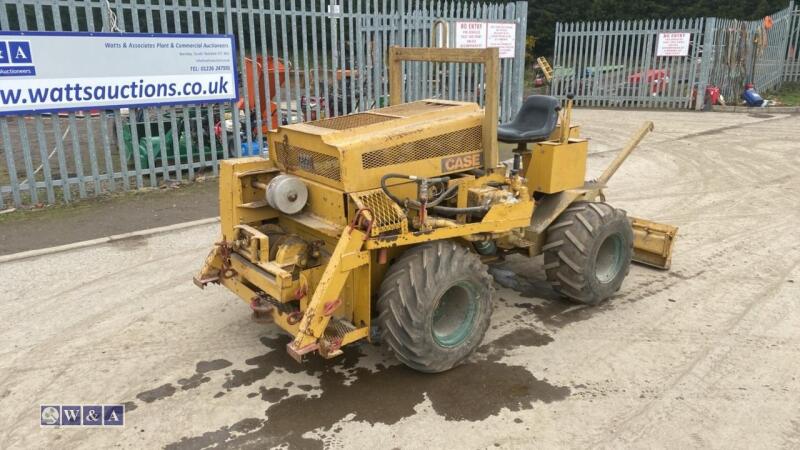 CASE 2514 4wd diesel cable winching machine c/w dozer blade