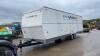 American make-up twin axle trailer c/w slide out room - 6