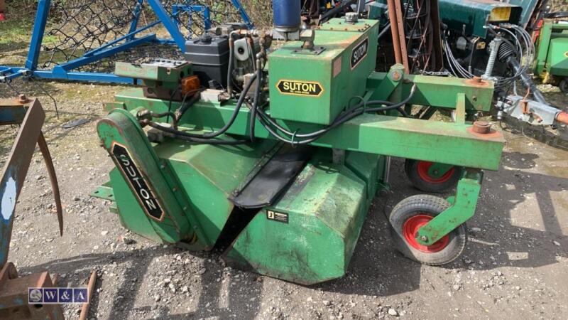 SUTON 65'' forklift mounted sweeper collector c/w KOHLER electric start engine