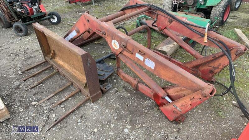 QUICKE ALO loader c/w muck fork & brackets (to fit Case 1390)