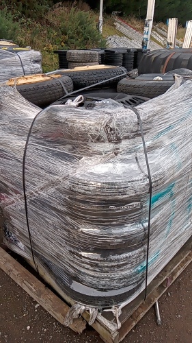 Pallet of space saver wheels & tyres