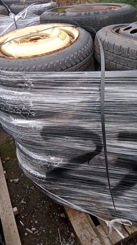 Pallet of space saver wheels & tyres