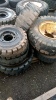 Pallet of forklift tyres & rims