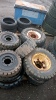 Pallet of forklift tyres & rims - 2