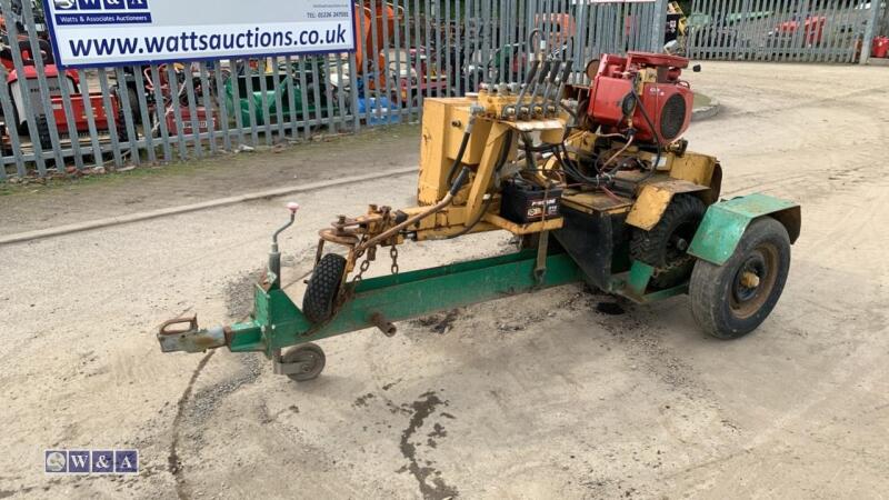 RAYCO RG1620 self propelled stump grinder/cutter c/w trailer