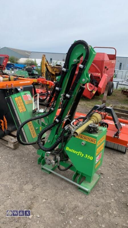 FRONTONI BUTTERFLY 350 flail hedge cutter c/w PTO shaft & cable controls