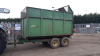 FRASER twin axle tipping trailer c/w silage sides, silage rear door & grain rear door