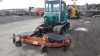 MOROOKA MM50 Isuzu 4 cylinder rubber tracked tractor, c/w 3 point links & front mounted folding topper S/n:109001 - 22