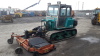 MOROOKA MM50 Isuzu 4 cylinder rubber tracked tractor, c/w 3 point links & front mounted folding topper S/n:109001 - 23