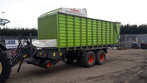 2009 CLAAS QUANTUM 3800P forage wagon c/w pto shaft & control box (s/n 61302530)