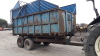 Twin axle tipping trailer c/w silage sides & folding grain sides - 6
