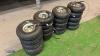 20 x pneumatic wheels & tyres (4.10/3.50-4) - 3