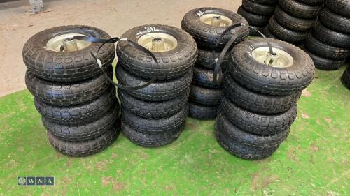 20 x pneumatic wheels & tyres (4.10/3.50-4)